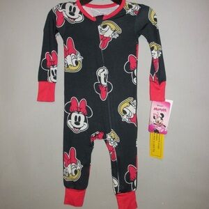 Disney Minnie Mouse Kids Pajama Set - Navy and Red